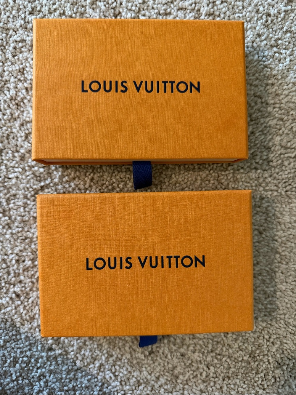 Louis Vuitton Orange Card Holder Boxes – Set of 2
